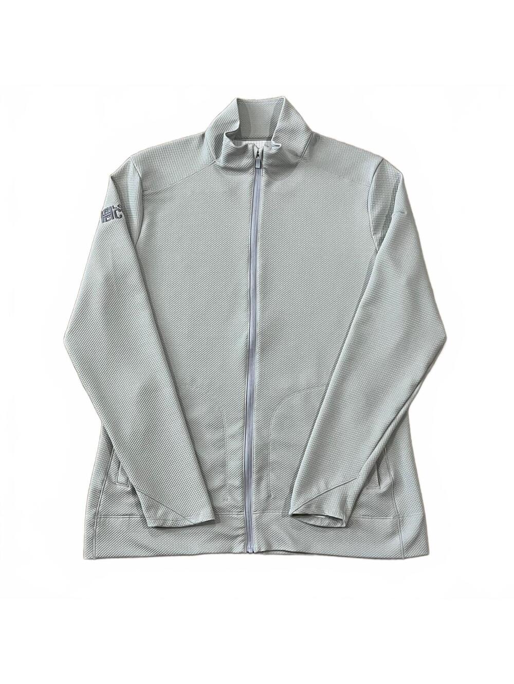 Nike Dri-FIT Womens Full Zip Golf Jacket Gray Size Medium